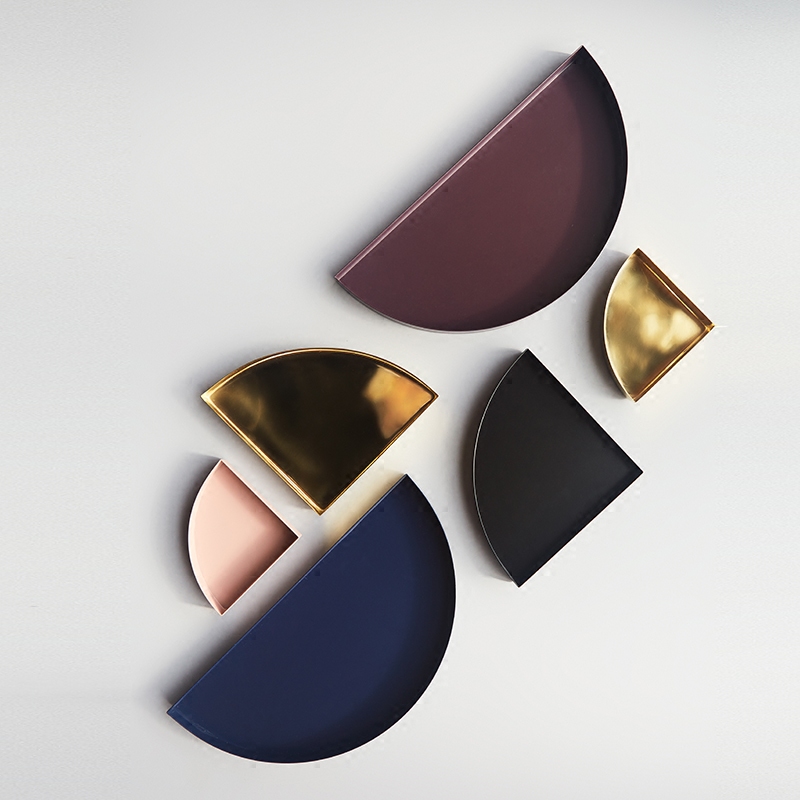  UNITY 黃銅七巧板、胡桃木托盤